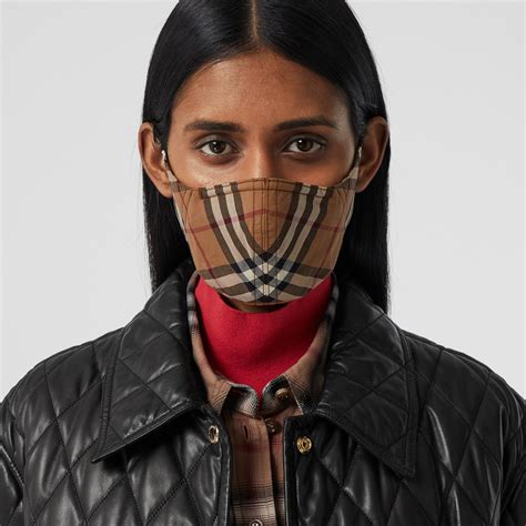 mascherine covid burberry|Burberry releases face mask with signature check on  .